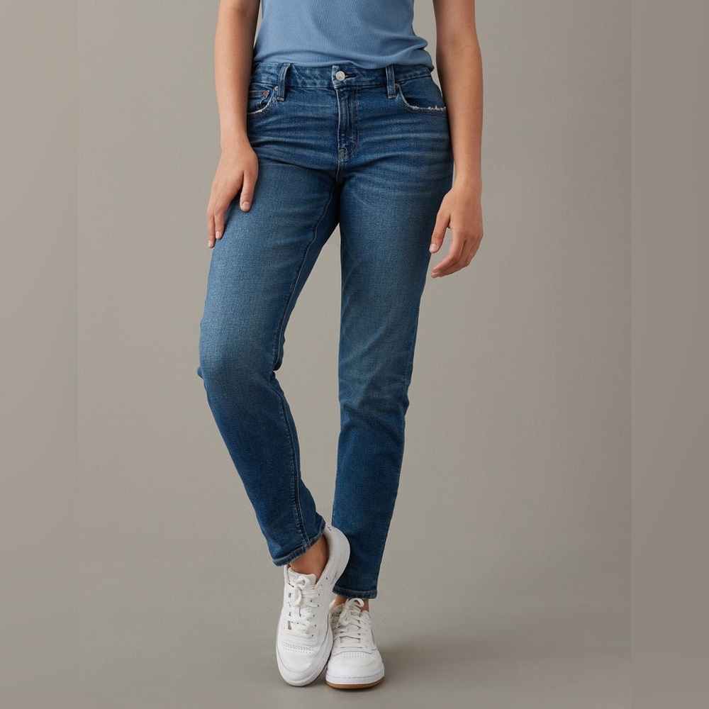 American Eagle Outfitters AE Curvy 90s Skinny Jean Storm Dark Women’s 12 Short